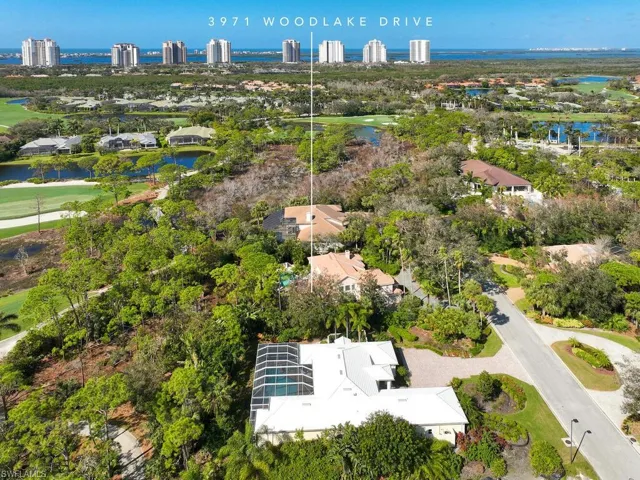 Aerial view of the home.