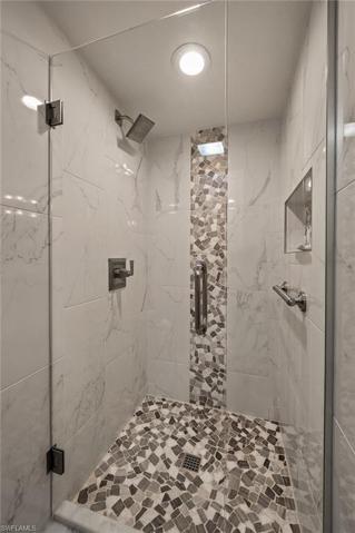 Remodeled master bath shower