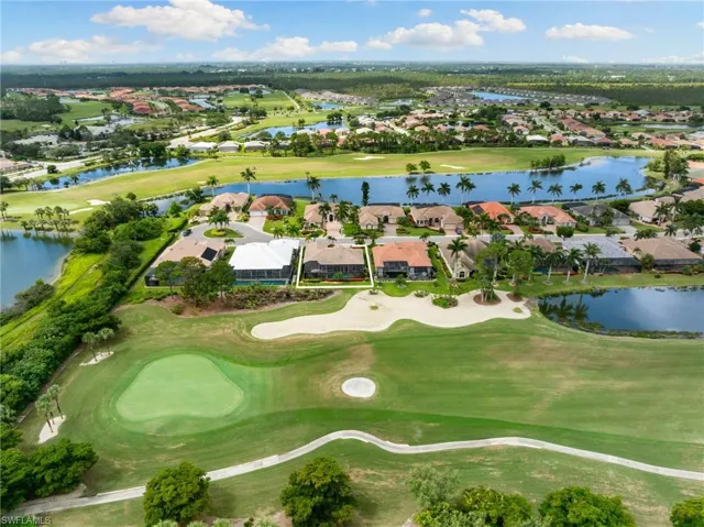 Aerial overview of property's location is the third house from the left.