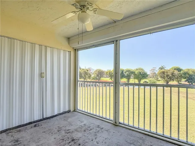 screened in balcony with storm shutters