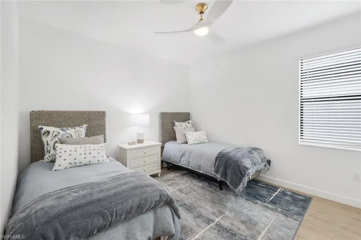 Bedroom featuring a ceiling fan
