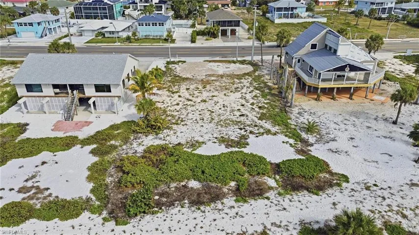 Aerial view of residential area