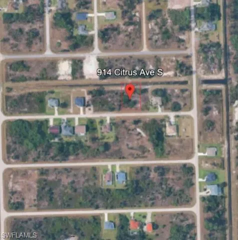 Map of property location featuring property parcel outlined