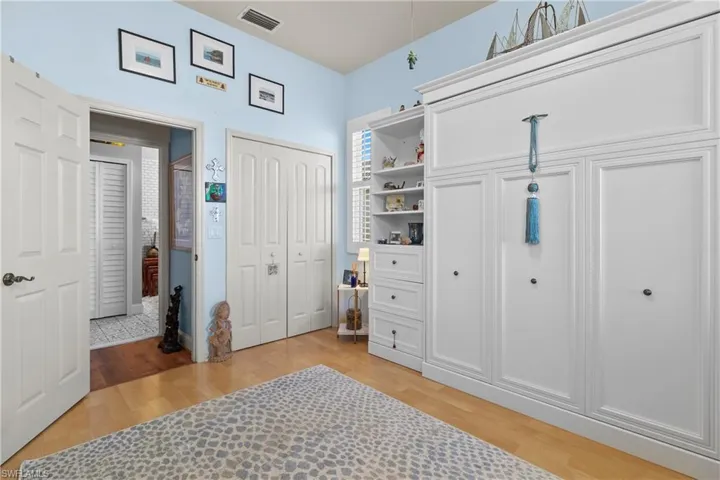 Bedroom with built-in Murphy Bed