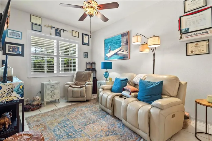 Den/Third Bedroom with French Doors