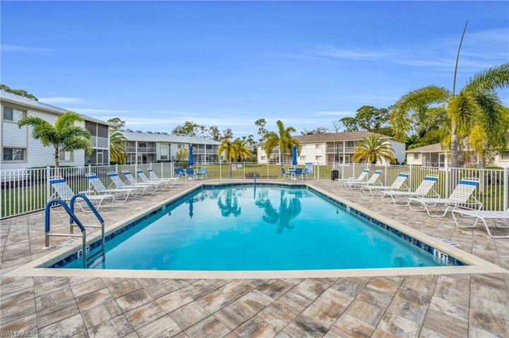 Pool steps away