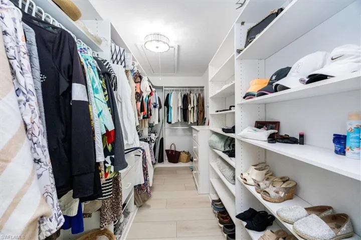 View of spacious closet