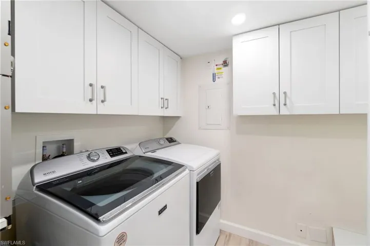 Brand new washer and dryer with plenty of storage