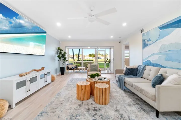 Main living area is the ideal space for opening the sliders and allowg the lake breeze to flow through your brand new space as you relax