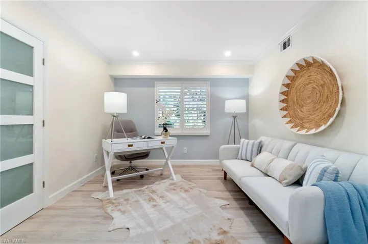 Den/3rd bedroom is equipped with a closet and egress and plenty of natural light