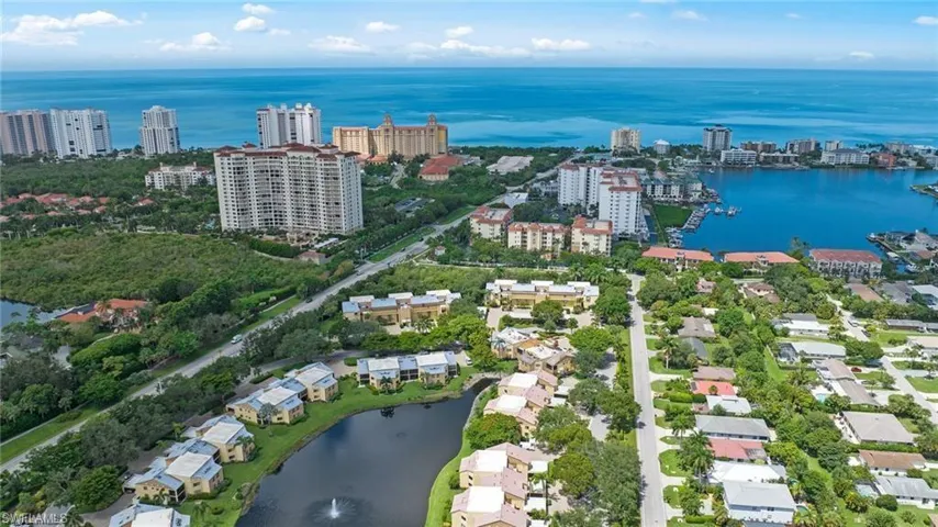 View of urban area featuring a large body of water