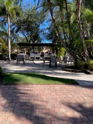 Community grilling area and patio