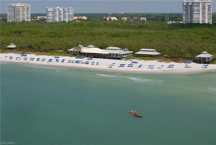Sand Bar, 1 of 2 Pelican Bay Gulf front restaurants/bar with full beach service