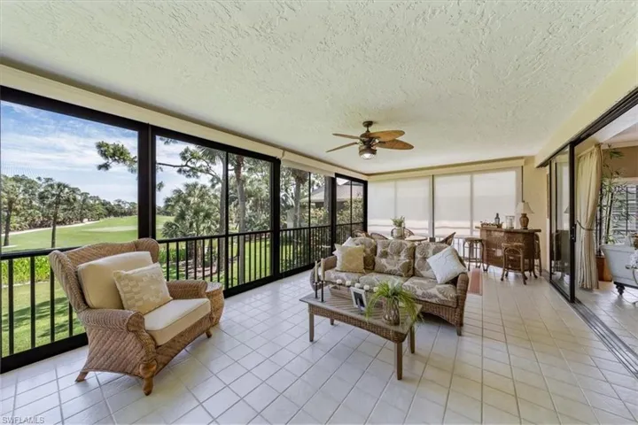 Florida Room over looking the 3rd hole