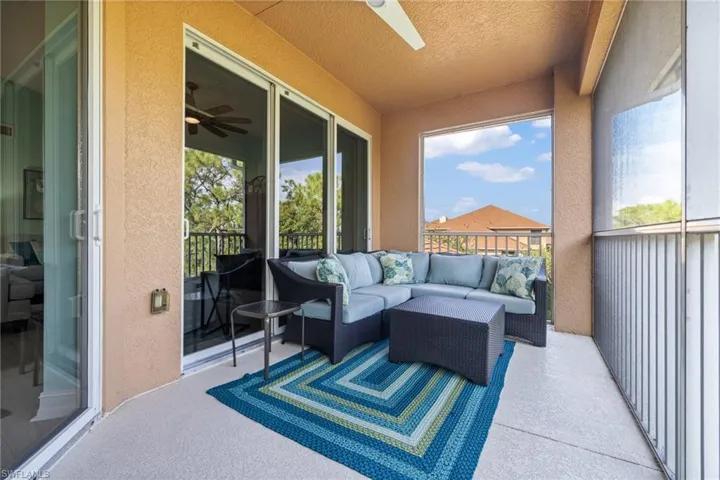 Great area to relax and unwind after a full day of activities.  Lanai furniture included in the sale.