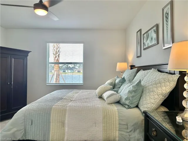 Bedroom featuring a ceiling fan