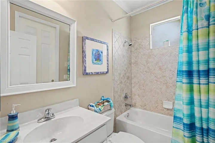 Guest House has a Shower Bath!