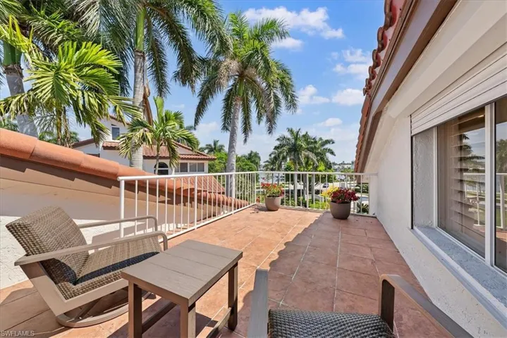 Private Primary Balcony looking at direct Bay
