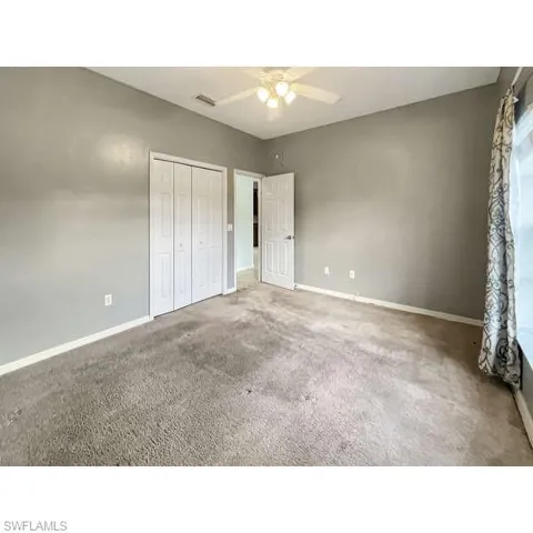 Guest Bedroom Blinds & Window Treatments stay with property.
