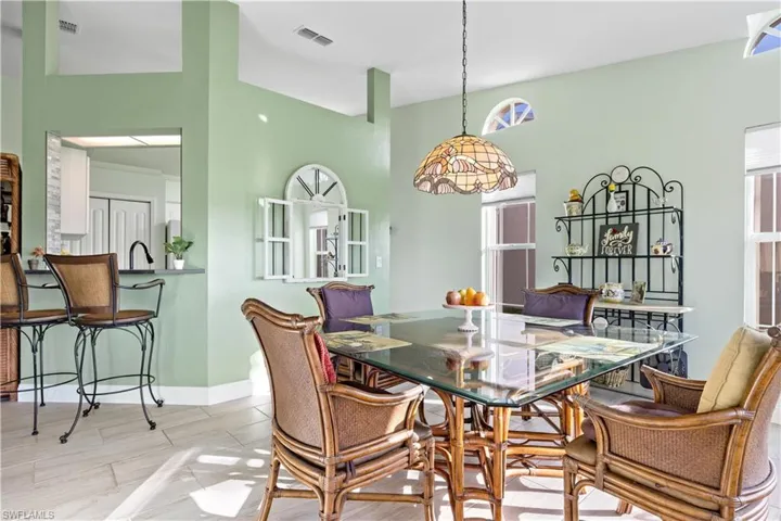 View of dining room