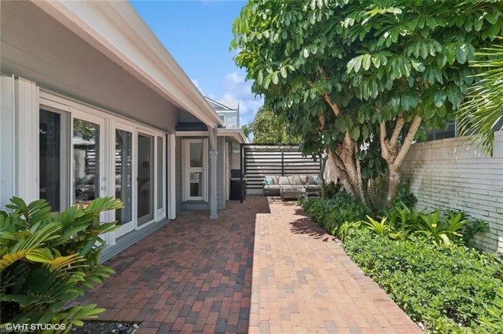 View of terrace with an outdoor living space