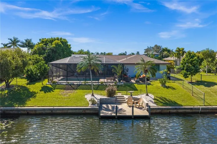 Your private concrete dock offers "up close" water views with room for comfortable seating.