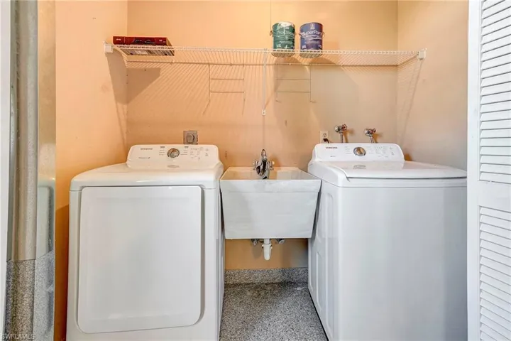 Laundry in Garage