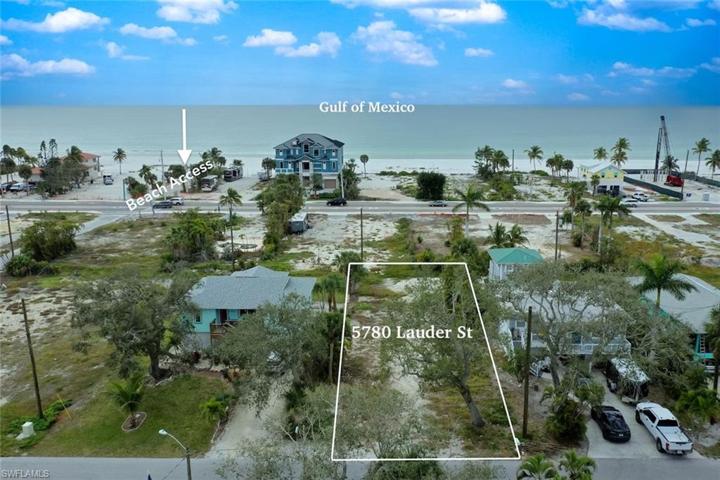 n Ft Myers Beach (lot outline is approximate)