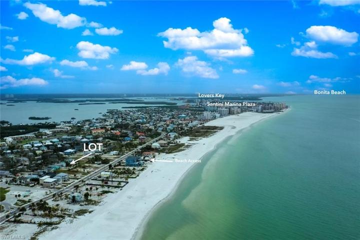 Resturants, shopping, marinas and Lover's Key State park to the south