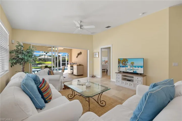 Living Area Overlooks Pool Area