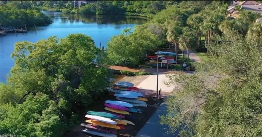 Canoe and kayak from the Bonita Bay's riverside park.
