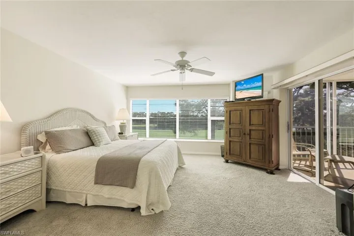 Direct lanai access from the primary bedroom.