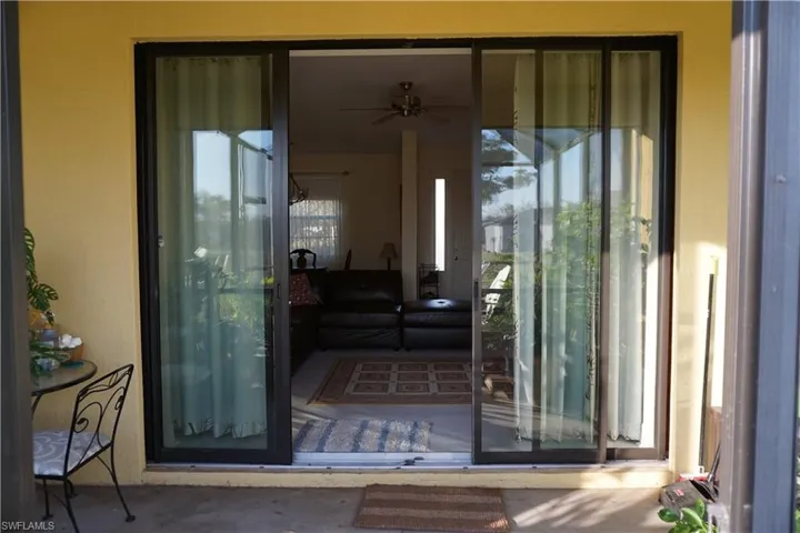View of exterior entry from lanai