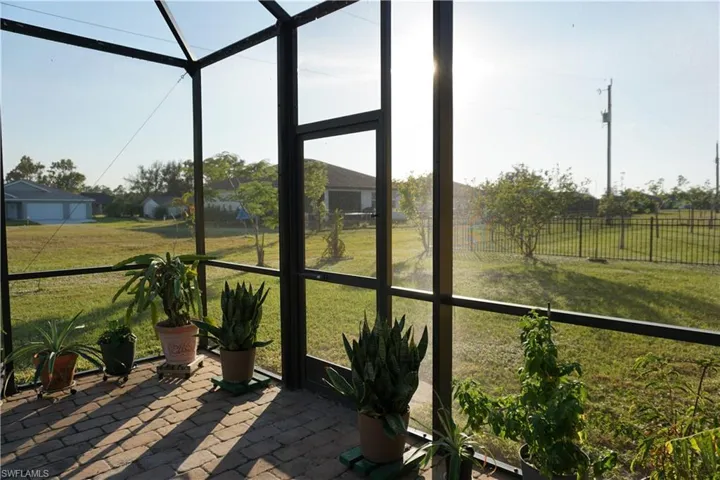 Backyard view