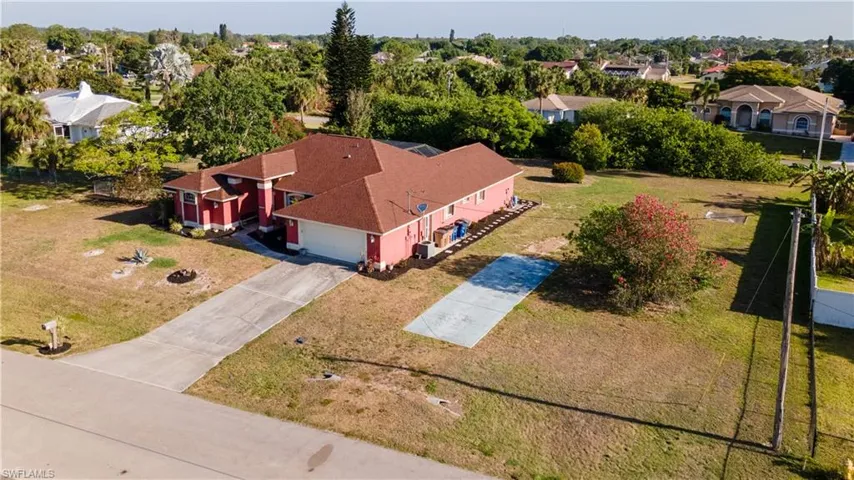 Drone / aerial view with a residential view