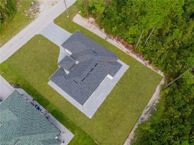 View from above of property