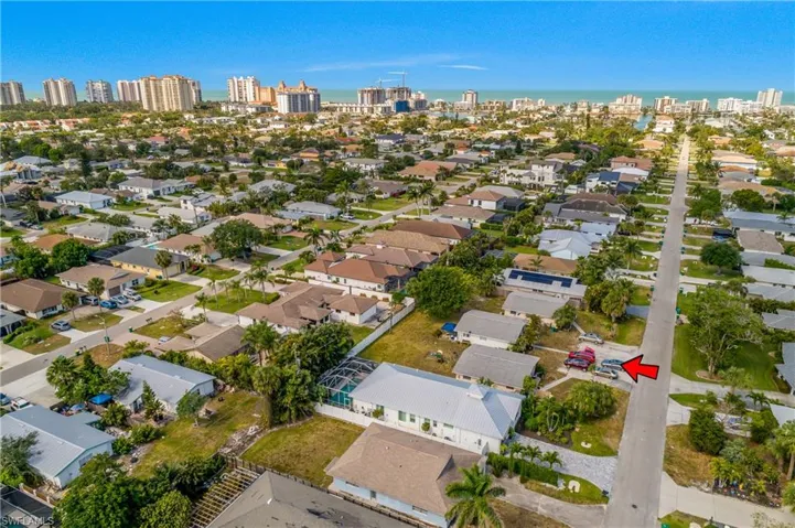 Bird's eye view with a city view and a residential view