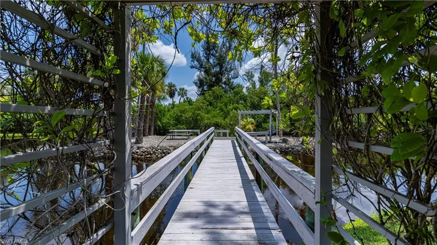 Charming Bridge providing access to the Community's Private Island.
