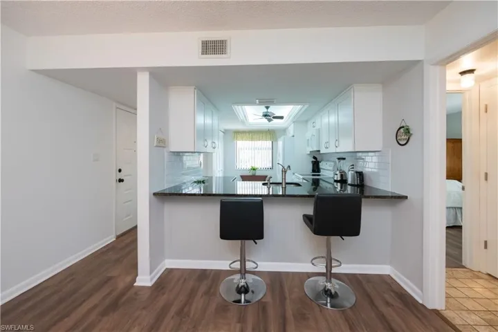 Bar area with Bead board backing