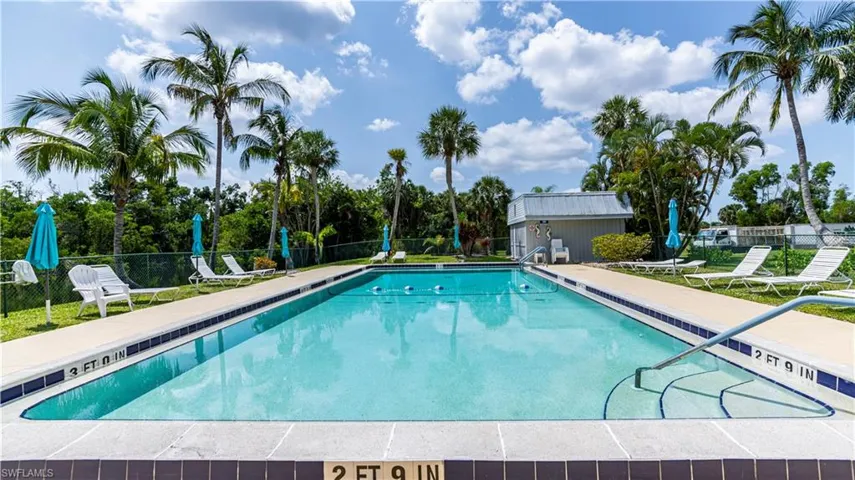 The heated inviting pool is just steps away!!