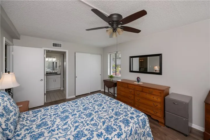 Primary bedroom features an ensuite bath and roomy closet in addition to the one in your bedroom