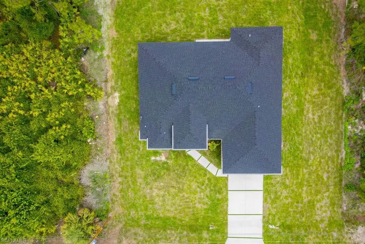 View from above of property