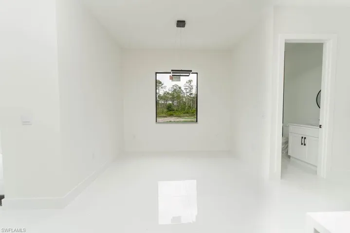 View of tiled empty room