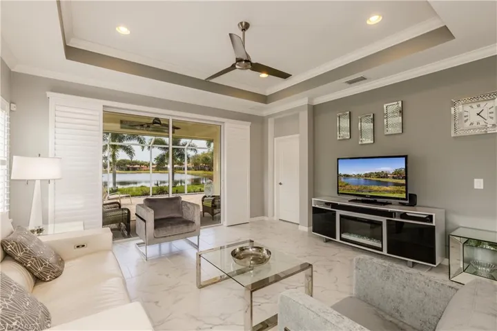 Living Room with walk out to Lanai