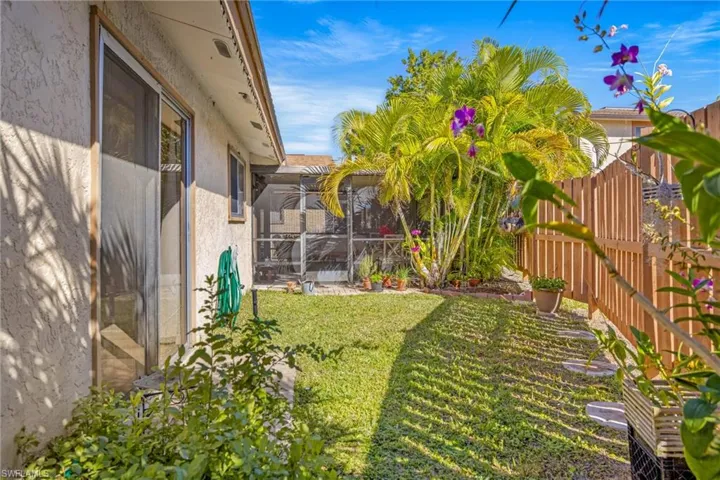 Spacious backyard