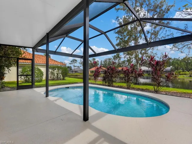 Large Covered Area On Pool Lanai