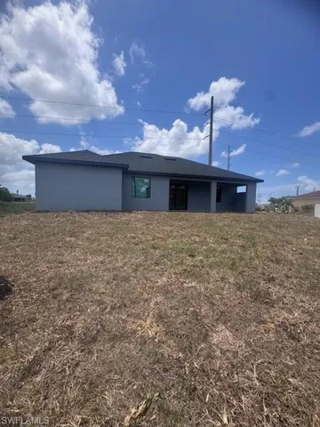 View of back of house