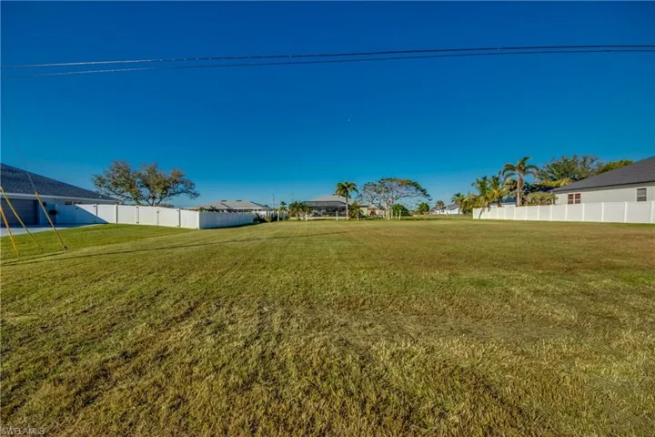 View of neighboring lot also for sale