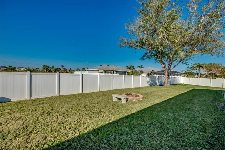 View of backyard