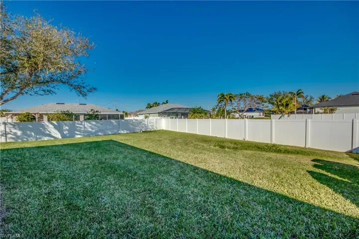 View of backyard